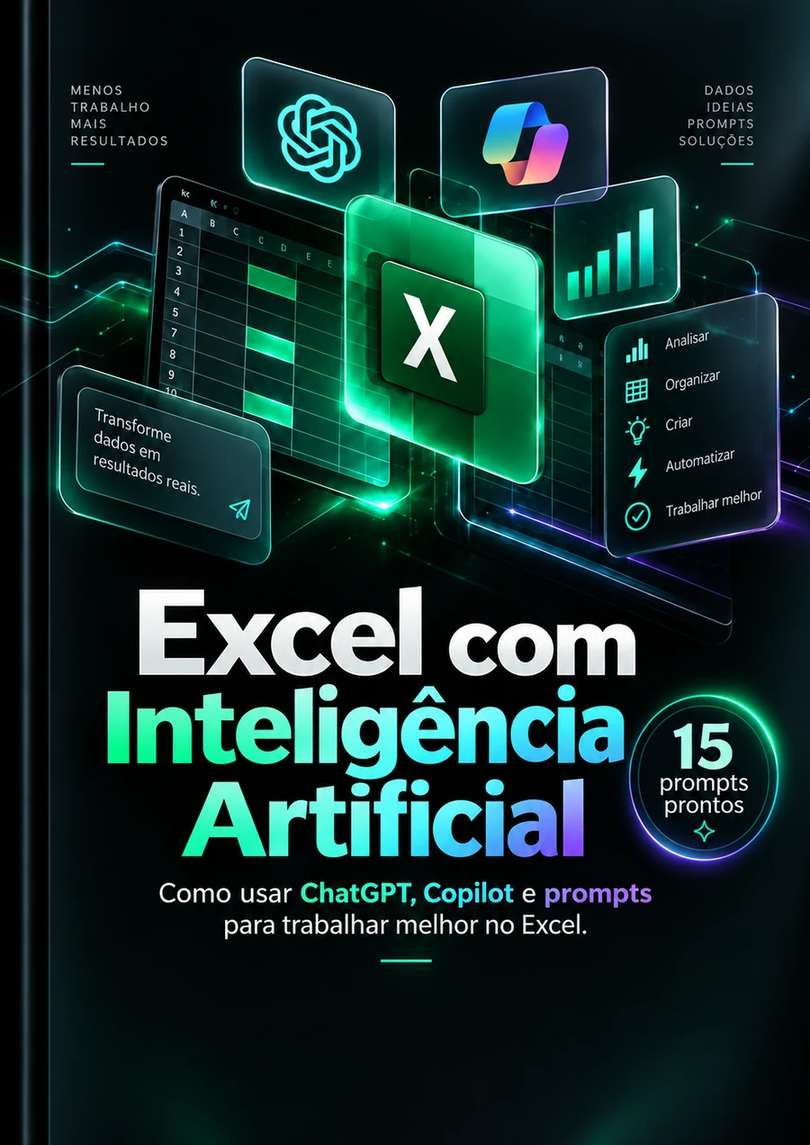 Capa do e-book Excel com Inteligência Artificial